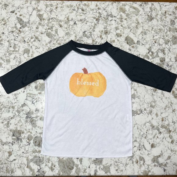 blessed pumpkin raglan 4T - Picture 1 of 4